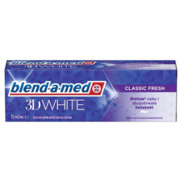 Dantų pasta BLEND A MED 3D WHITE, 75 ml