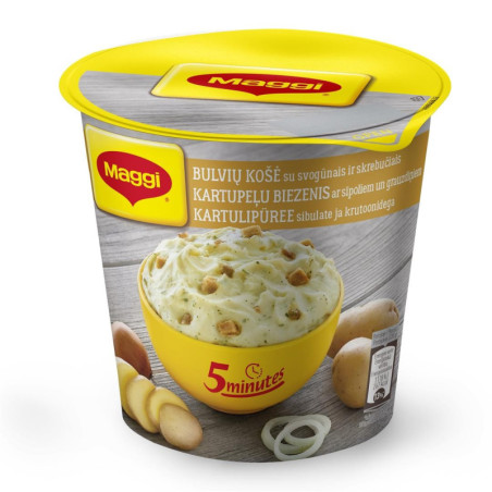 Bulvių košė su svogūnais ir skrebučiais MAGGI 5MT, 59 g