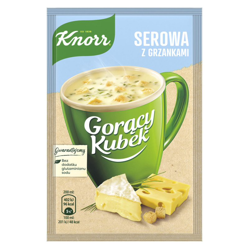 Tiršta sūrio sriuba KNORR, 22 g