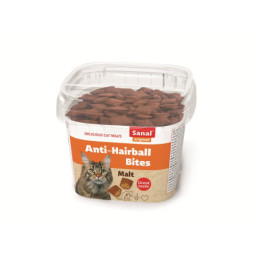 Papildas katėms Sanal Anti-Hairball Bites cup, nuo sąvėlų, 75 g