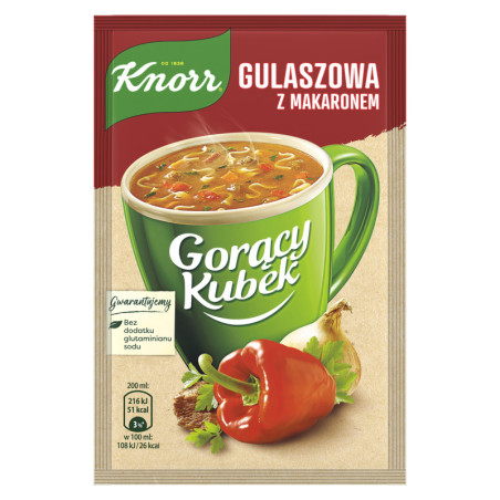 Guliašo sriuba su makaronais KNORR, 16 g