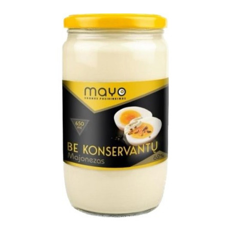 Majonezas be konservantų MAYO 62%, 650 ml