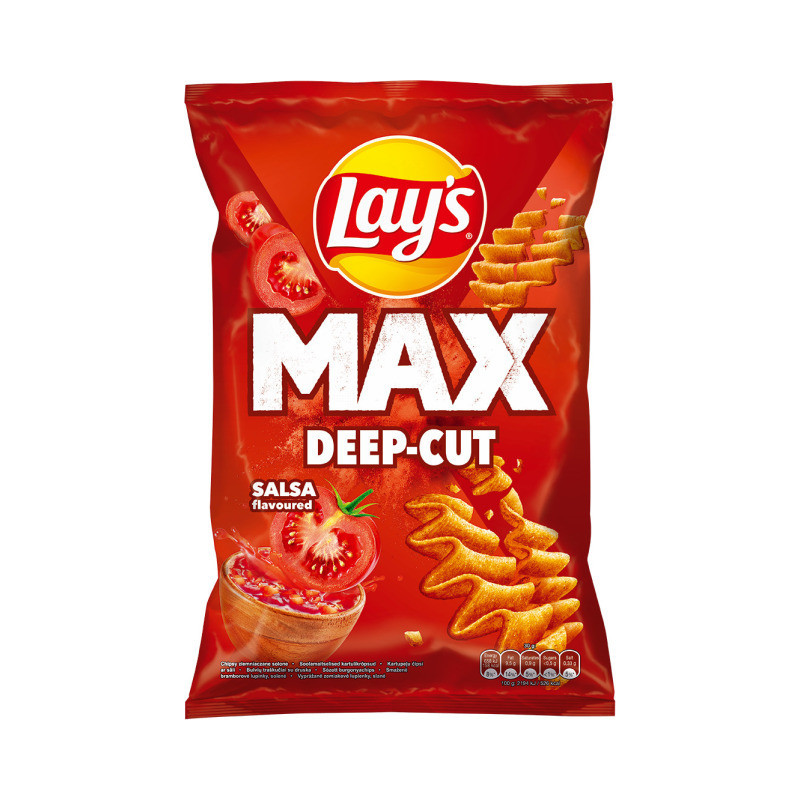 Bulvių traškučiai LAYS MAX salsos padažo skonio, 120 g