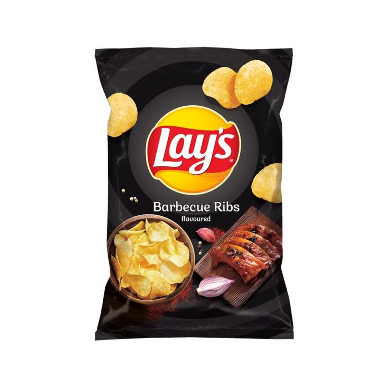 Bulvių traškučiai LAYS grilyje keptų šonkauliukų sk., 130 g