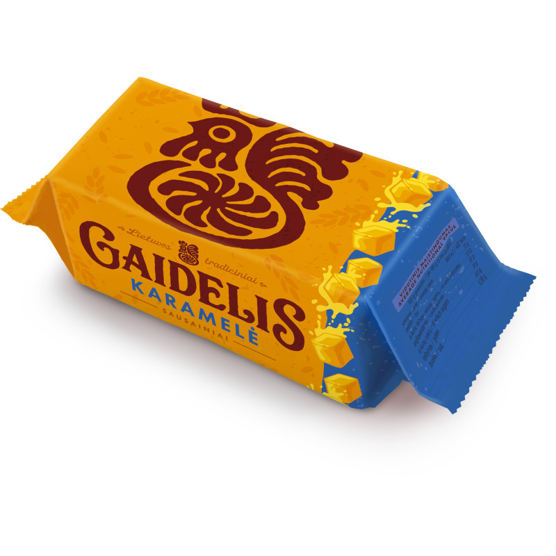 Sausainiai GAIDELIS KARAMELĖ, 160 g