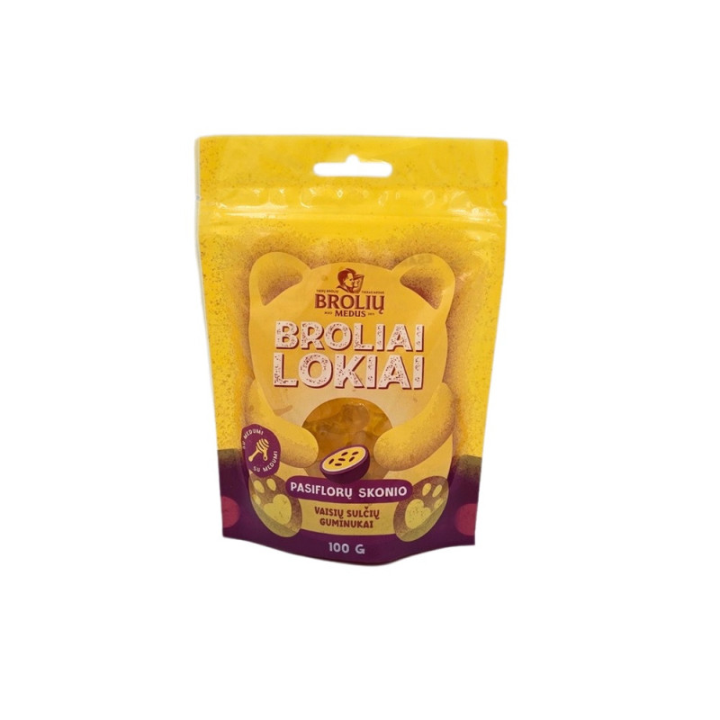Pasiflorų skonio guminukai, 100 g