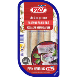 Silkių filė VIČI, RUSVOJI, šaltai rūkyta, 240 g