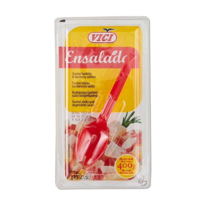 Krabų lazdelių salotos su daržov. ENSALADA, 400 g