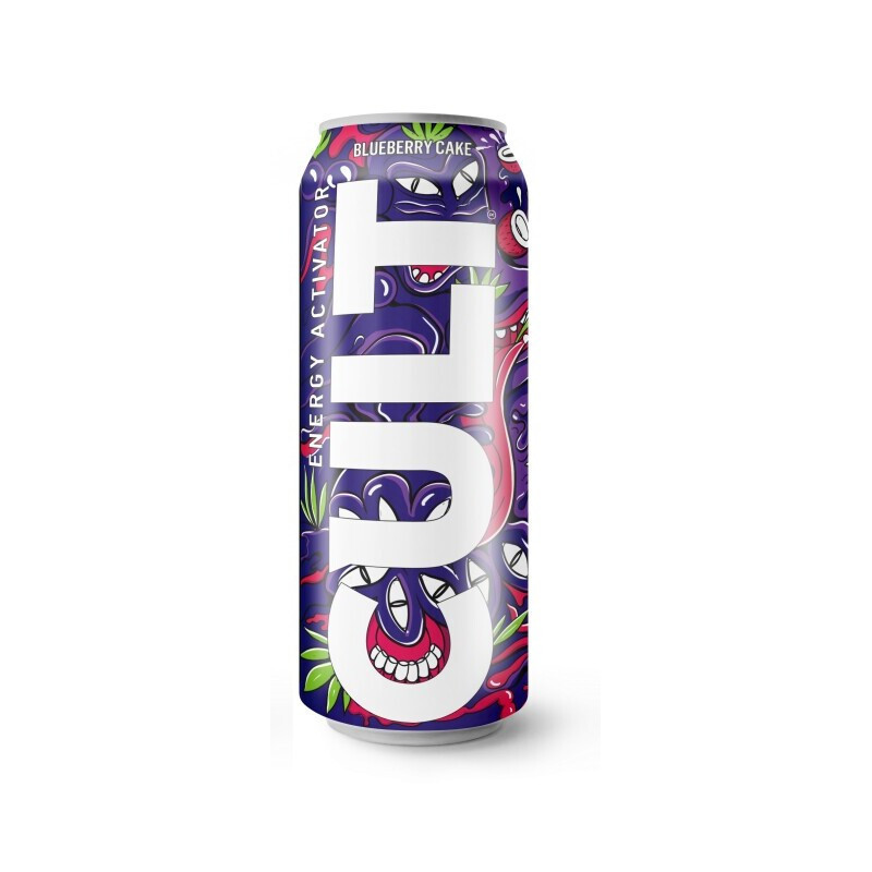 Energinis gėrimas CULT BLUEBERRY CAKE, 500 ml