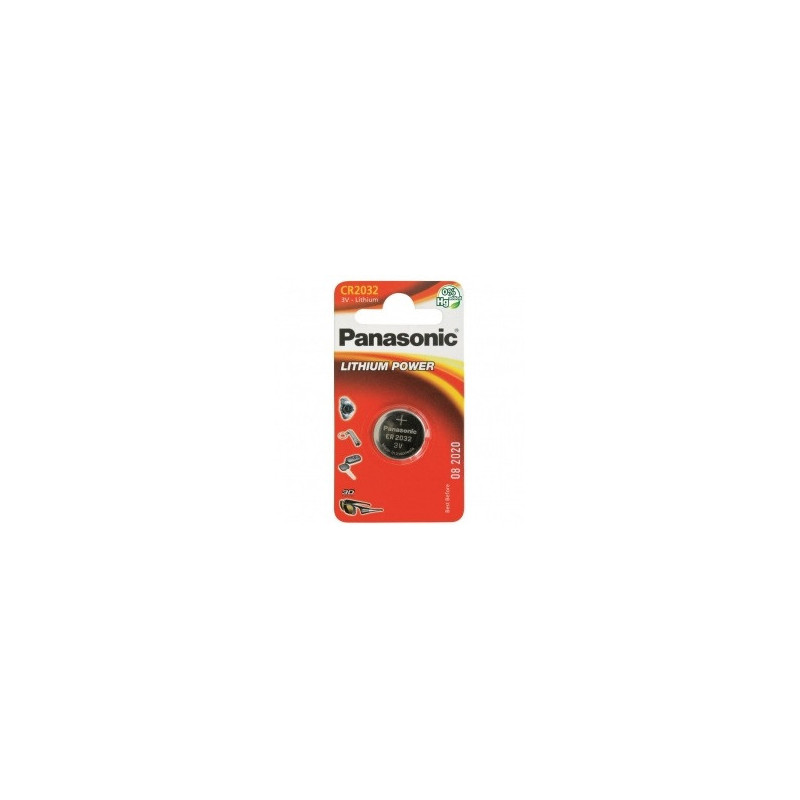 Baterija PANASONIC LITHIUM CR2032 - 1BP, 1 vnt