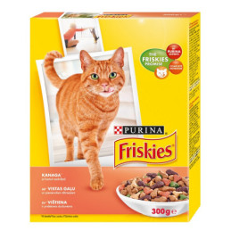 Sausas kačių ėdalas su višt. ir darž. FRISKIES, 300 g