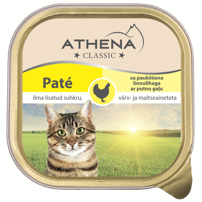 Kons. kačių ėdalas Athena su paukštiena, 100 g