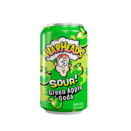 Gaivusis gėrimas WARHEADS, žaliųjų obuolių sk. gaz.330 ml