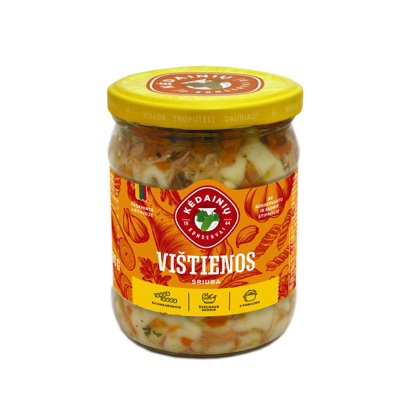 Vištienos sriuba KĖDAINIŲ KONSERVAI, 480 g