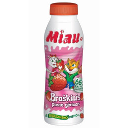 Pieno gėrimas MIAU, braškinis, pl. but., 2,3% rieb., 450ml