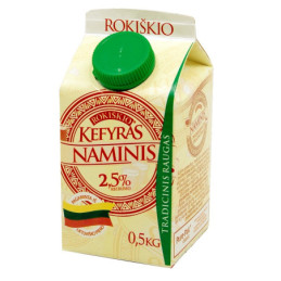 Kefyras ROKIŠKIO NAMINIS, 2,5%, 500 g