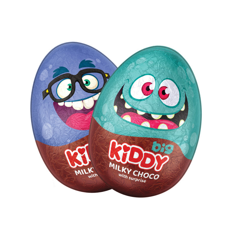 Šokoladinis kiaušinis KIDDY BIG su siurprizu, 110 g