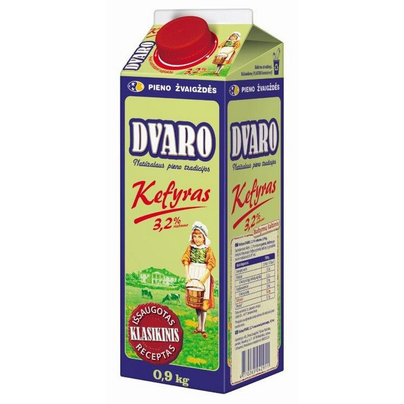 Kefyras DVARO, 3,2%, 0,9 kg