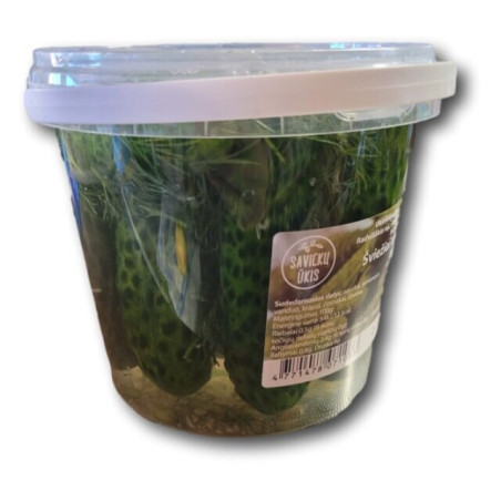 Šviežiai rauginti agurkai SAVICKŲ ŪKIS, 500 g, 1 vnt.