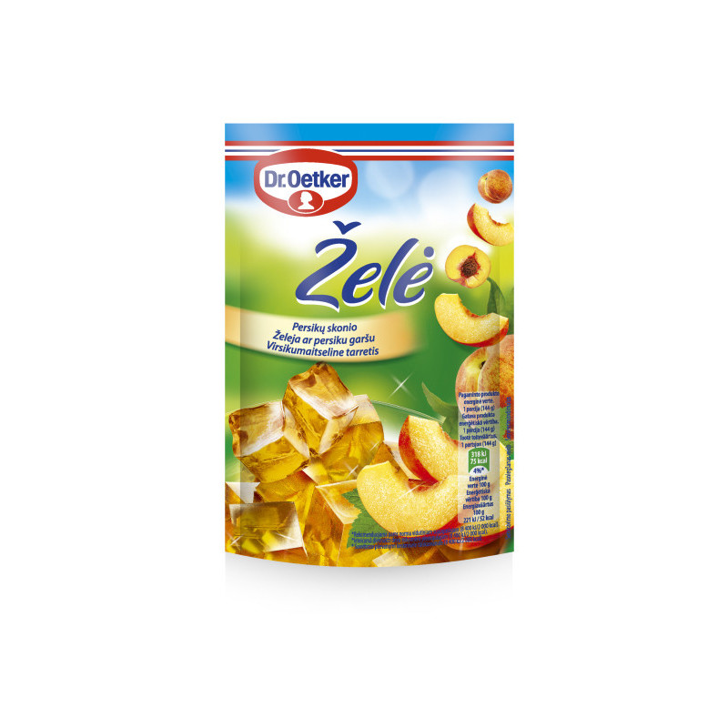 Želė DR. OETKER persikų skonio, 72 g