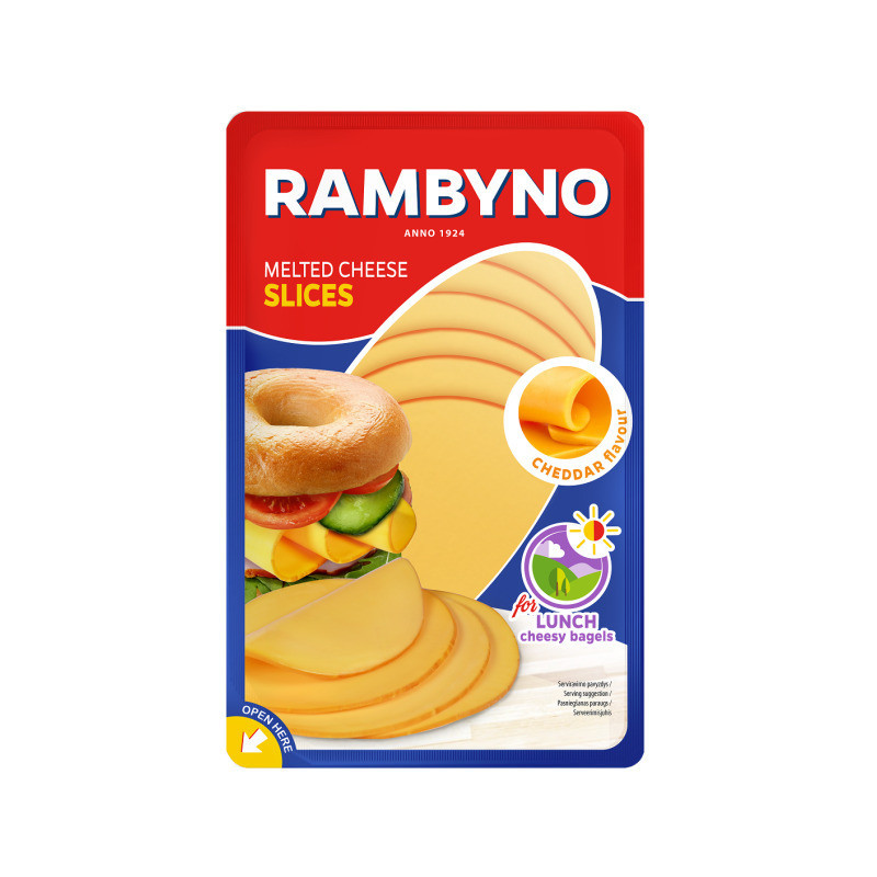 Lydytas sūris Rambyno čedario sūr.sk., 45% rieb.s.m. pj., 150 g