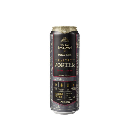 Alus VOLFAS ENGELMAN BALTIC PORTER, 6 %, 0.568 l