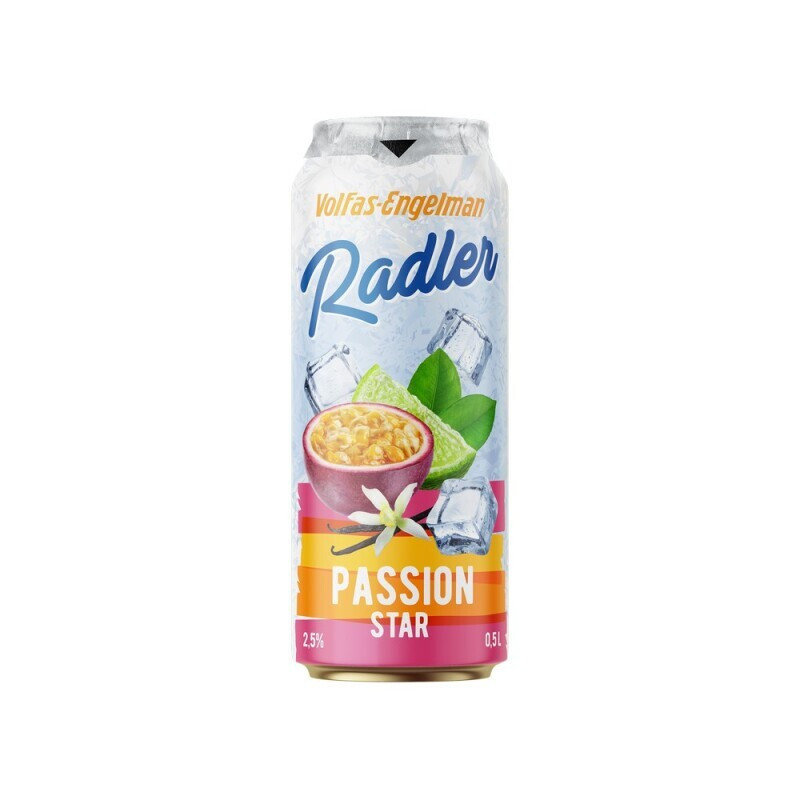 Alaus kokteilis RADLERIS PASSION STAR, 2,5 %, 500 ml