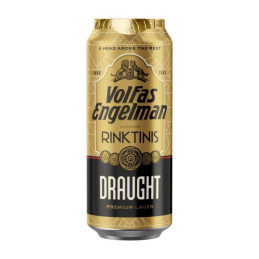 Alus VOLFAS ENGELMAN RINKTINIS DRAUGHT, švies., 5,2 %, 500 ml