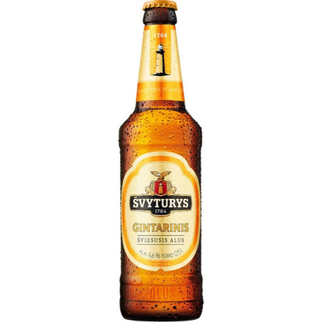 Alus ŠVYTURYS, GINTARINIS, 4.6 %, 0.5 l, but.