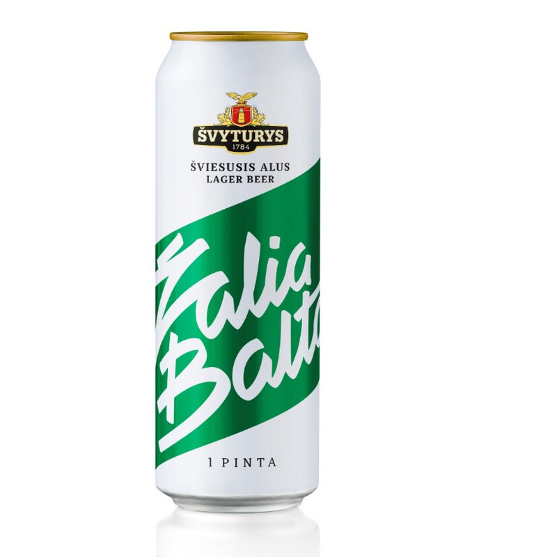 Alus ŠVYTURYS ŽALIA BALTA, 5 %, 568 ml