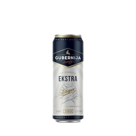 Alus GUBERNIJA EKSTRA LAGER skard., 5.2%, 568 ml