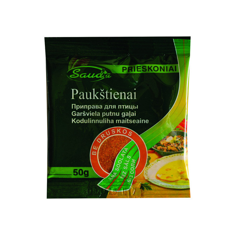 Paukštienos prieskoniai be druskos SAUDA, 50 g