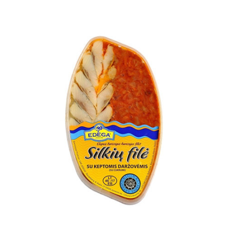 Silkių filė su kept. daržov., 200 g