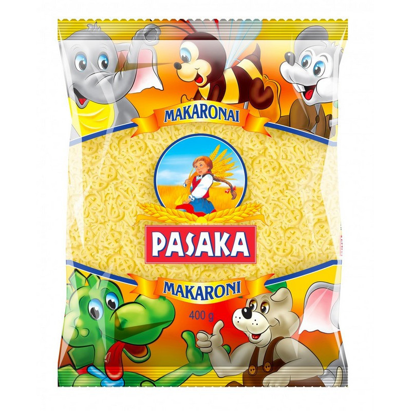 Vaikiški makaronai PASAKA, 0.4 kg