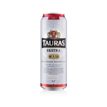 Alus TAURAS, EKSTRA, 5.2 %, 0.568 l