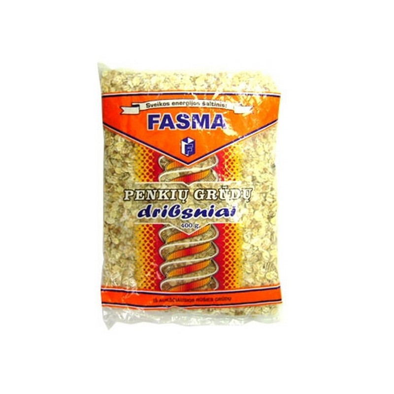 5-ių grūdų dribsniai FASMA, 0.4 kg