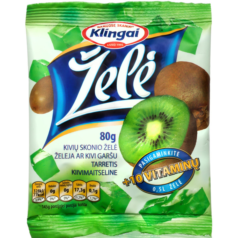 Kivių sk. želė KLINGAI, 80 g