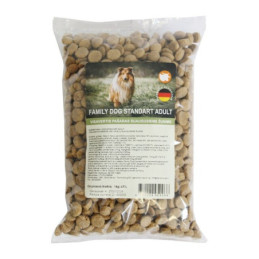 Sausas šunų ėdalas FAMILY DOG STANDART ADULT, 1 kg