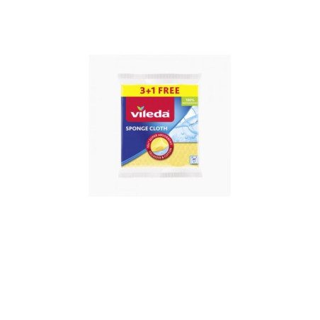 Šluostės-kempinės drėgnos VILEDA, 3+1 vnt