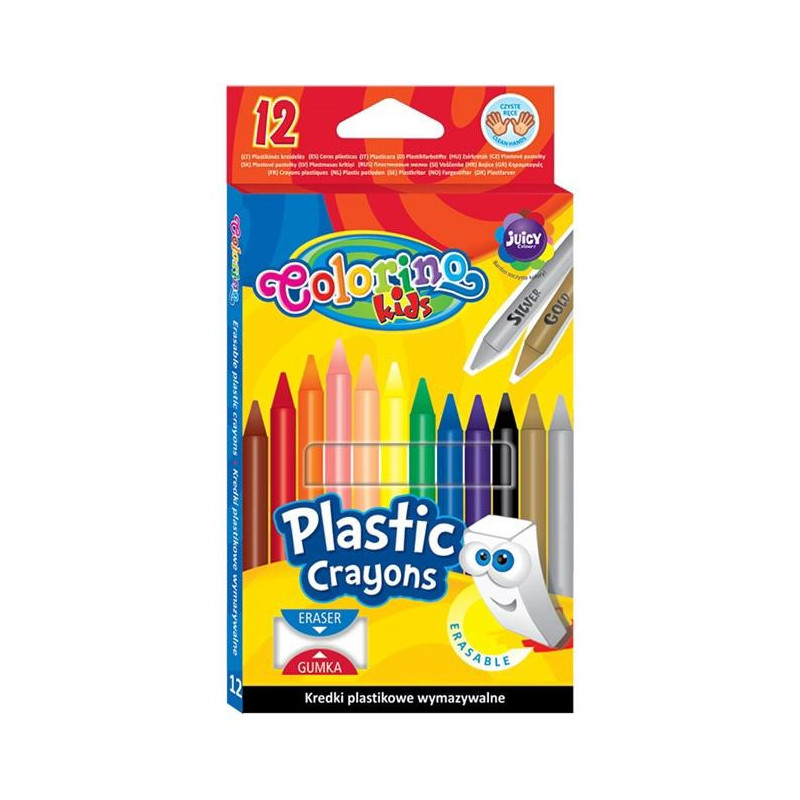 Vaškinės kreidelės Colorino 91992 PTR, 12 spalvų Vaškinės kreidelės Colorino 91992 PTR, 12 spalvų