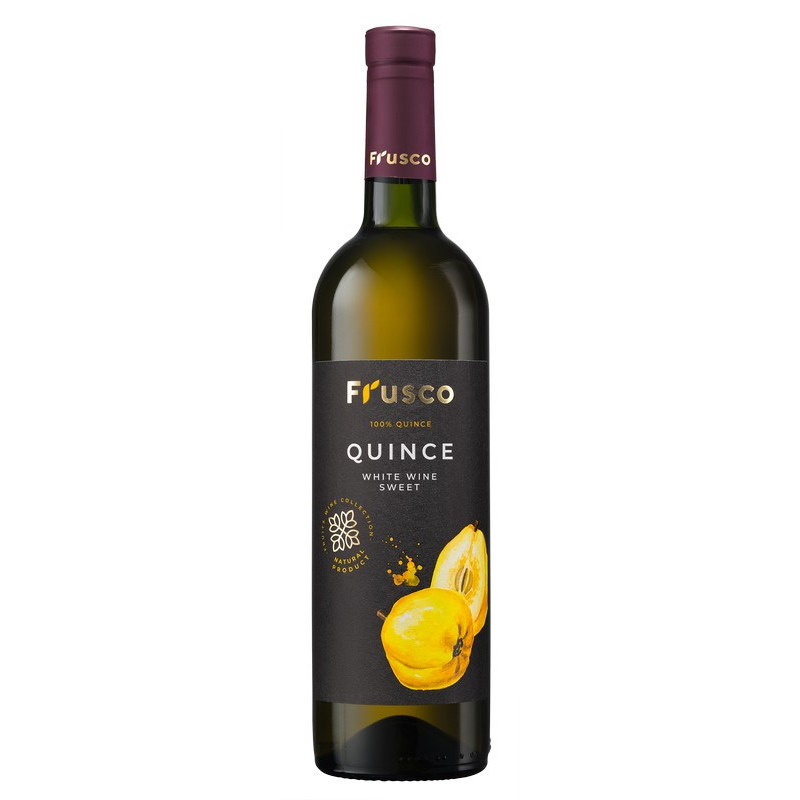 Vynas FRUSCO QUINCE, baltas, saldus, 13,5 %, 750 ml