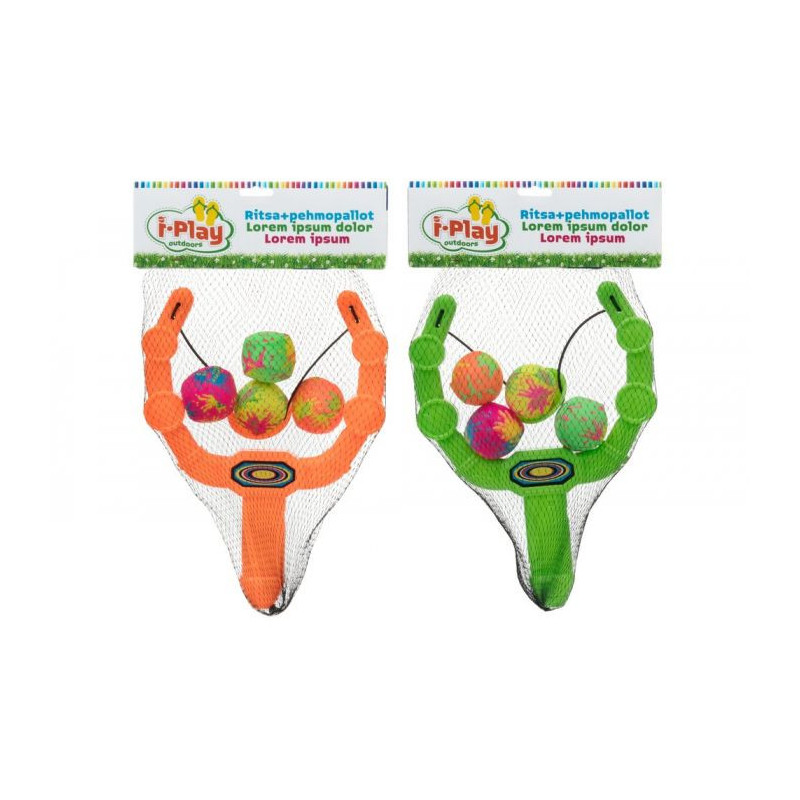 Žaidimo rinkinys Slingshot su kamuoliukais, oranžinis, 1 vnt