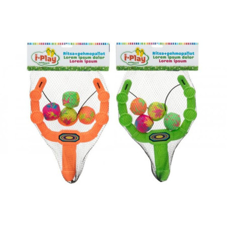 Žaidimo rinkinys Slingshot su kamuoliukais, oranžinis, 1 vnt