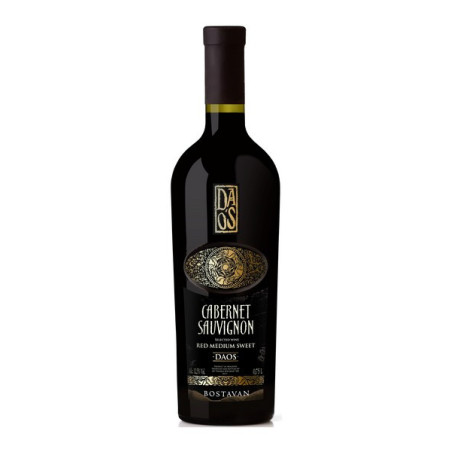 Vynas DAOS, Cabernet Sauvignon, r. p. sald., 12.5 %, 0.75 l