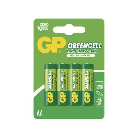 Elementai GP GREENCELL R6 (AA), 4 vnt.