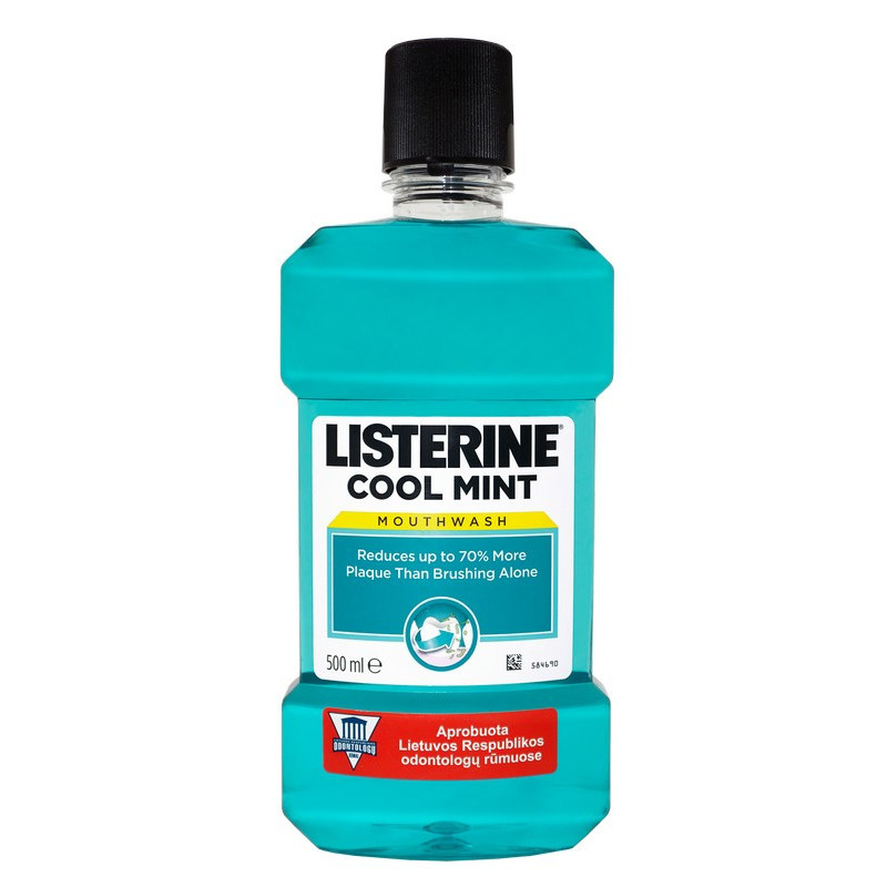 Burnos skalavimo skystis LISTERINE COOLMINT, 500 ml