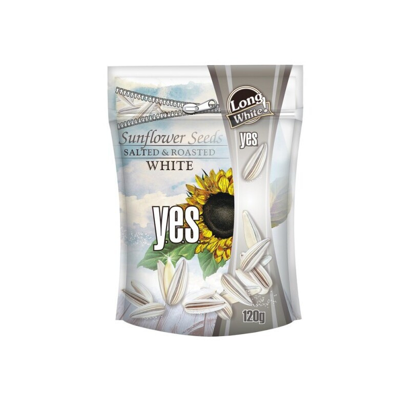 Saulėgrąžos YES, baltos, sūdytos, skrudintos, 120 g