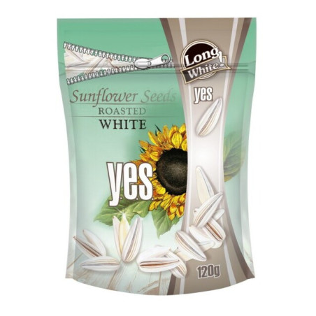 Saulėgrąžos YES, baltos, skrudintos, 120 g
