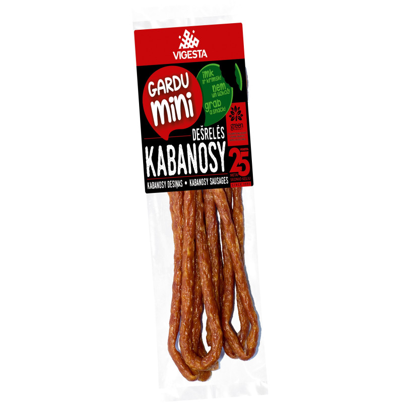 KABANOSY dešrelės, 100 g KABANOSY dešrelės, 100 g
