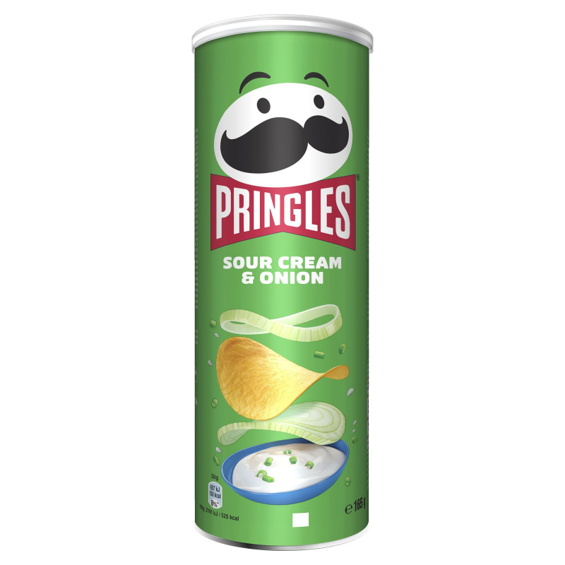 Traškučiai PRINGLES SOUR CREAM & ONION MAXIMUS, 165 g